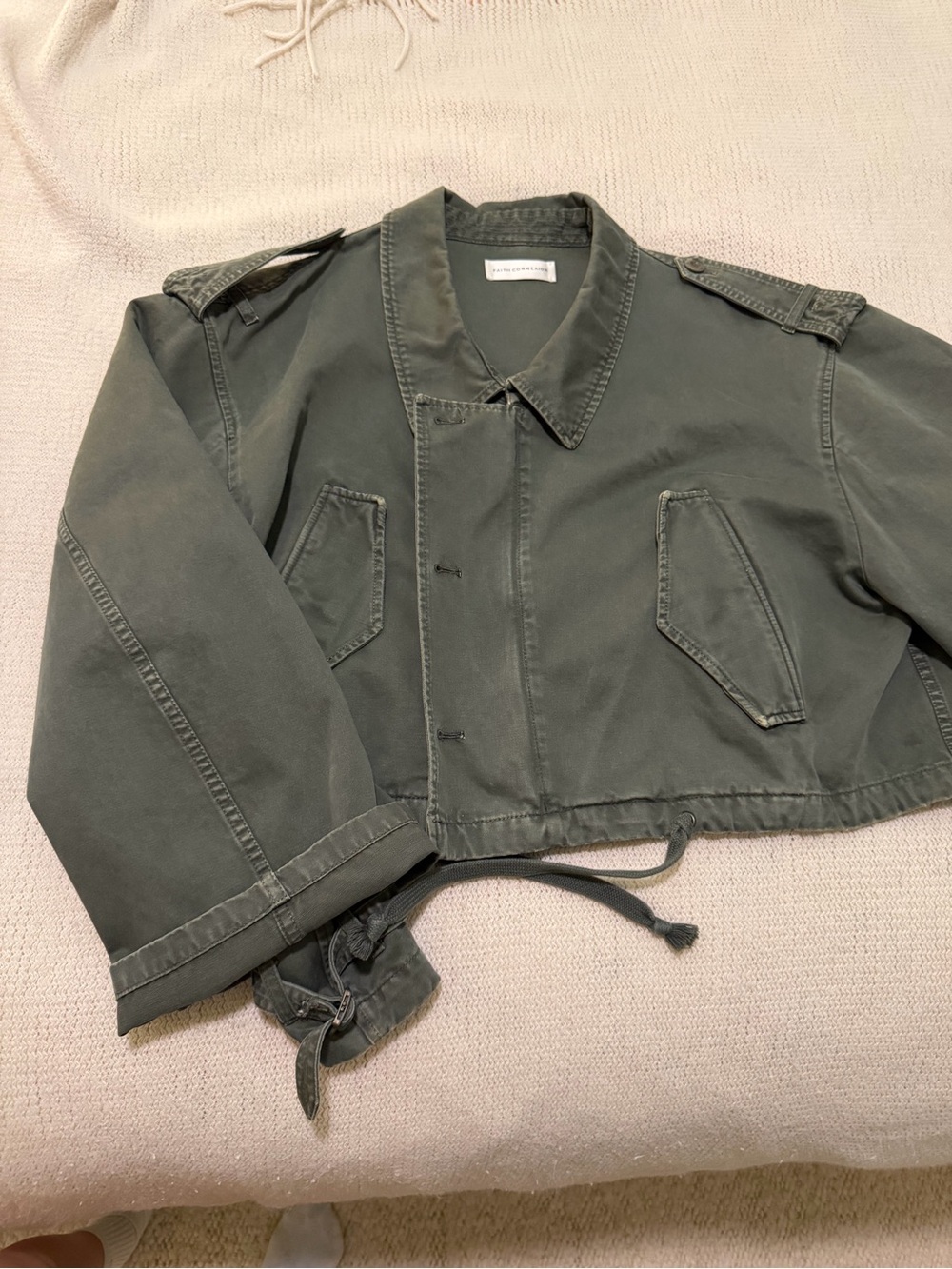 Faith Connexion Olive Green Lightweight Jacket